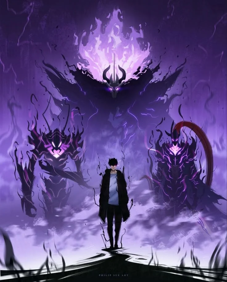 Solo Leveling hunter artwork